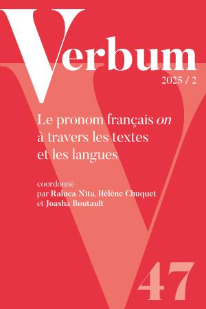 Couverture de Verbum 2025/2 (Edul)